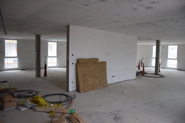 Gesundheitszentrum Jöhlingen: Blick in einen für Arztpraxen noch aufteilbaren Raum im Haus der Gesundheit. Foto: ch