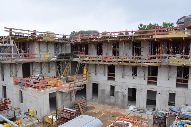 Gesundheitszentrum Jöhlingen: Der Rohbau des Hauses der Pflege. Foto: ch