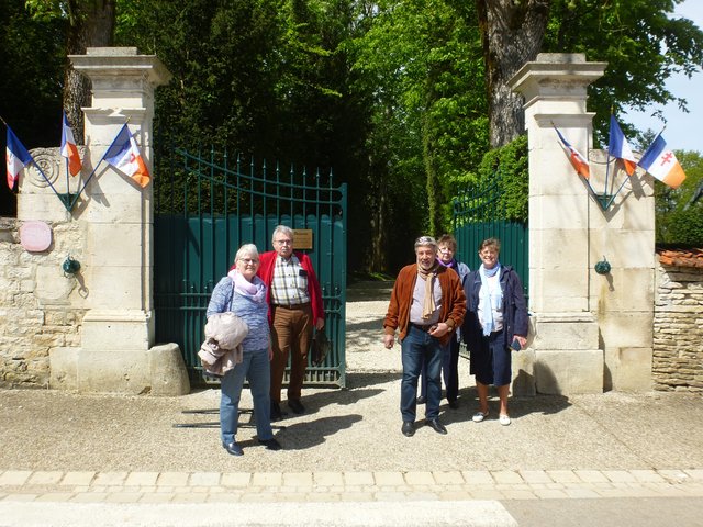 Das Vorbereitungsteam am Eingang zur La Boisserie