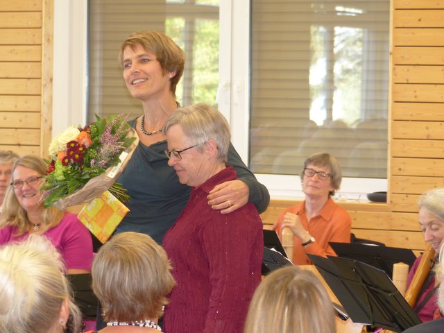 Irene Goll: Von Anfang an dabei und die organisatorische Spitze des Orchesters.