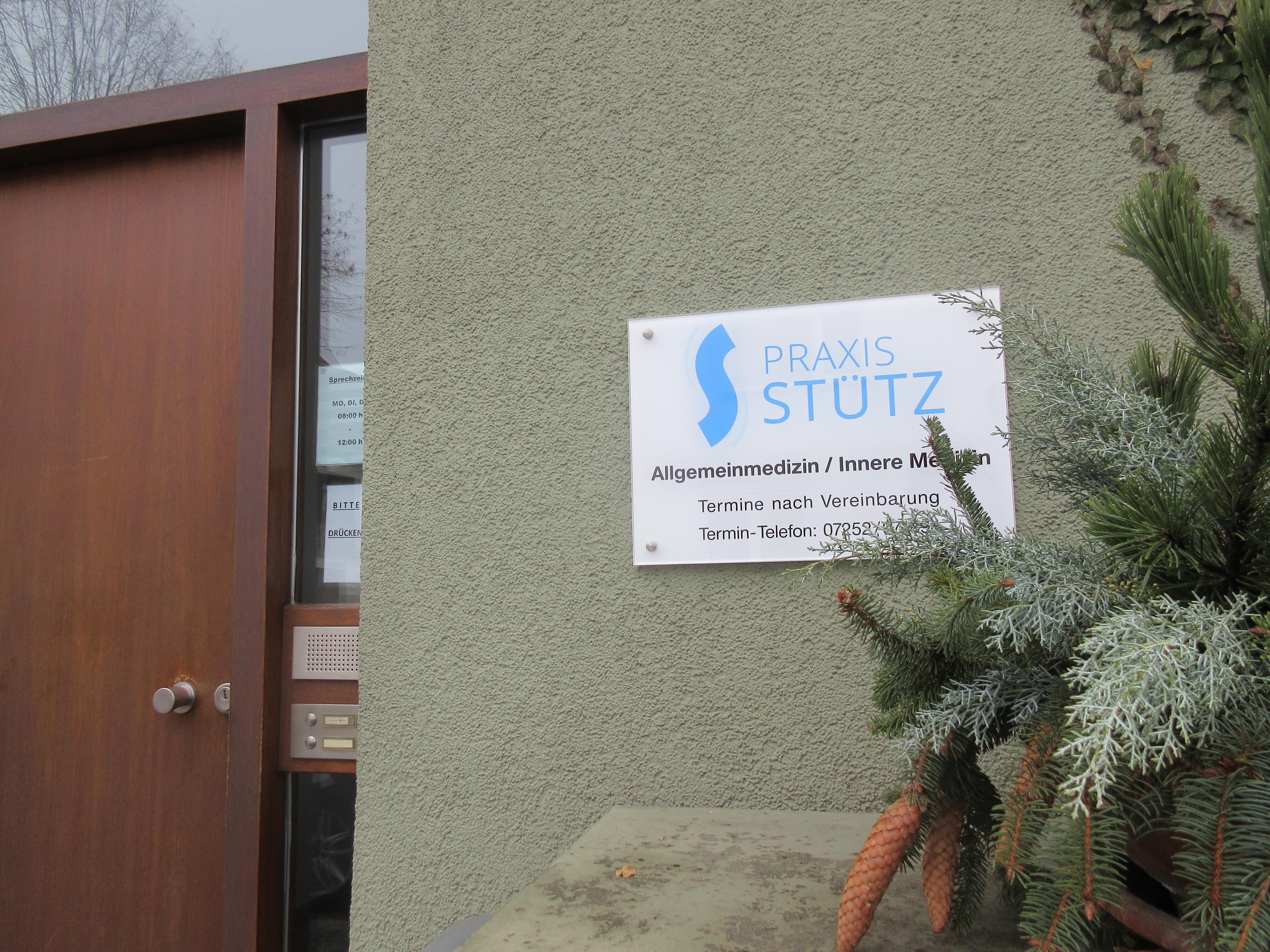 Schließt Ende Februar wieder: Die Zweigpraxis des Ärzteteams Stütz in Büchig.