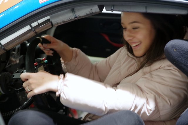 Vanessa hatte bei der Übung viel Spaß