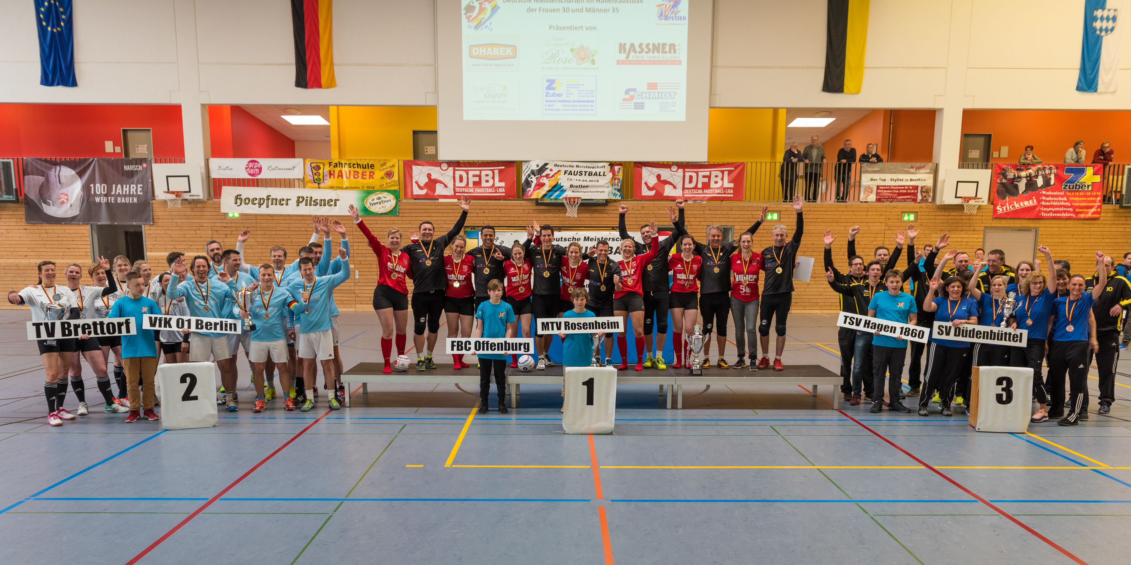 Die drei Erstplatzierten der DM Foto: Bernhard Kaiser