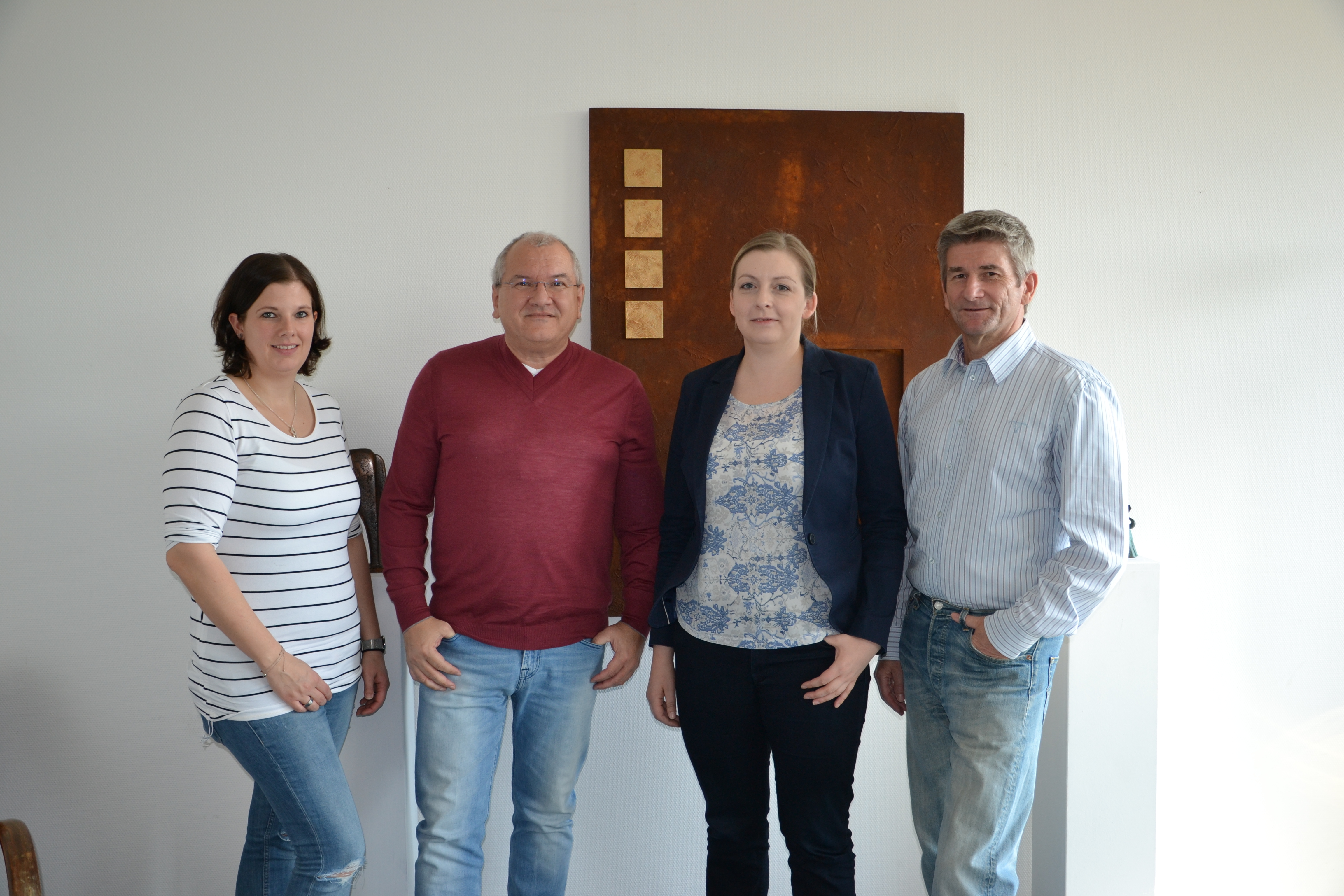 Vier von elf Diedelsheimer "aktiven": Sandra Kern, Wolfgang Lübeck, Vanessa Liebig und Jörg Stanja (v.l.).