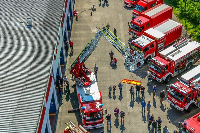 Die neue Drehleiter der Feuerwehr Bretten
(Foto: Elija Ferrigno)