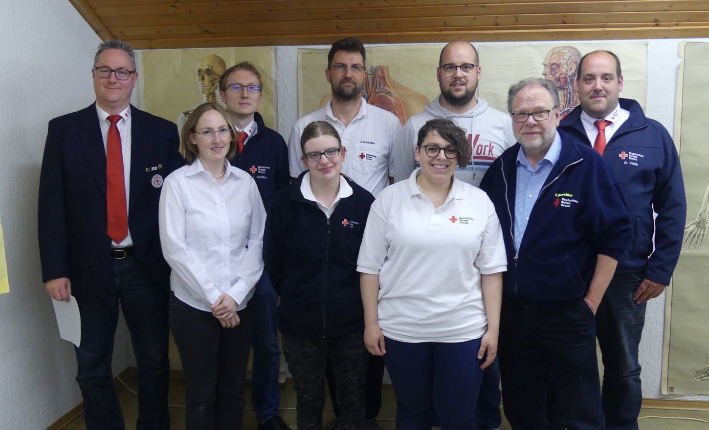 Die Vorstandschaft des DRK Oberderdingen