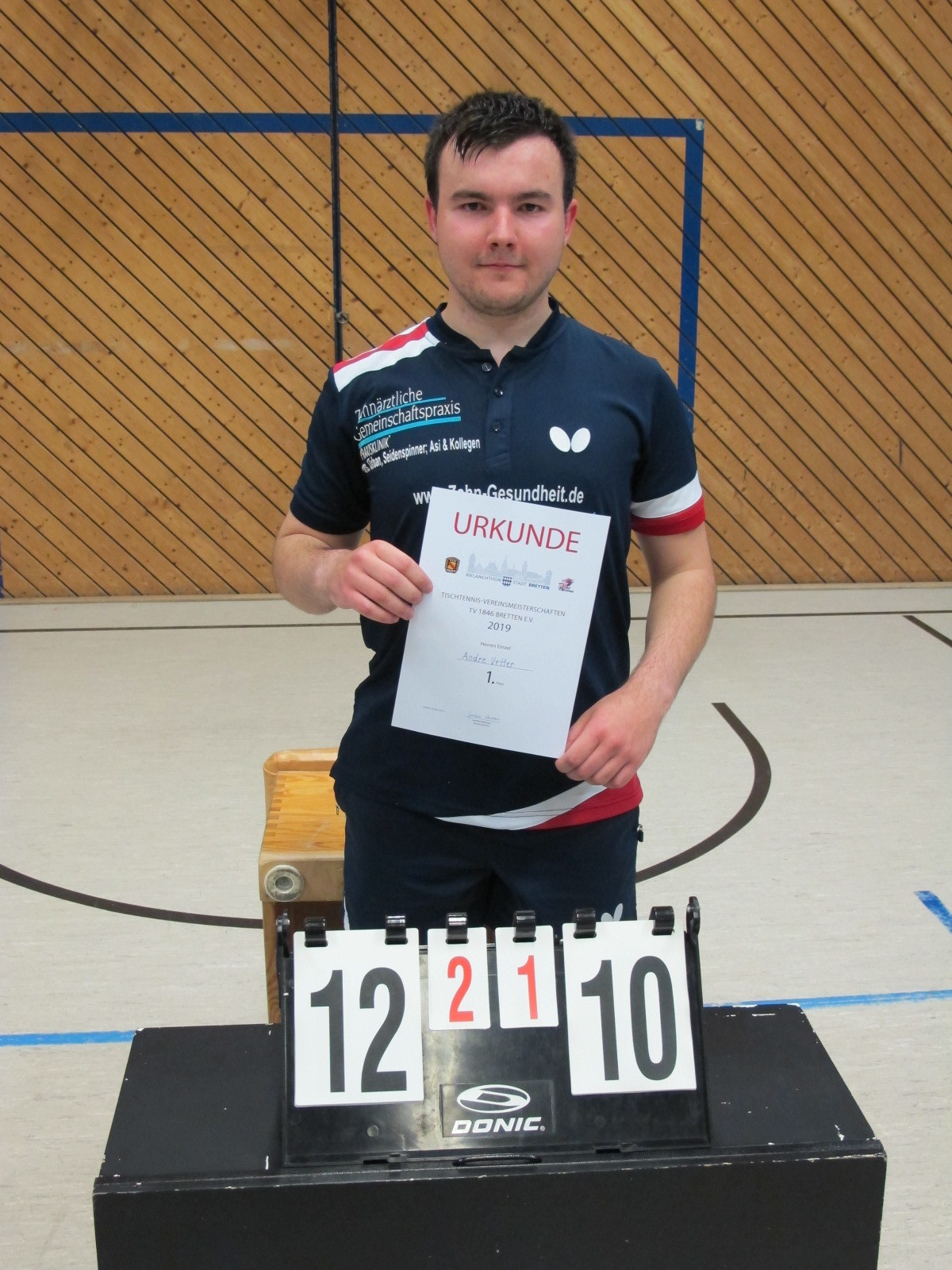 André Vetter wurde Vereinsmeister 2019.