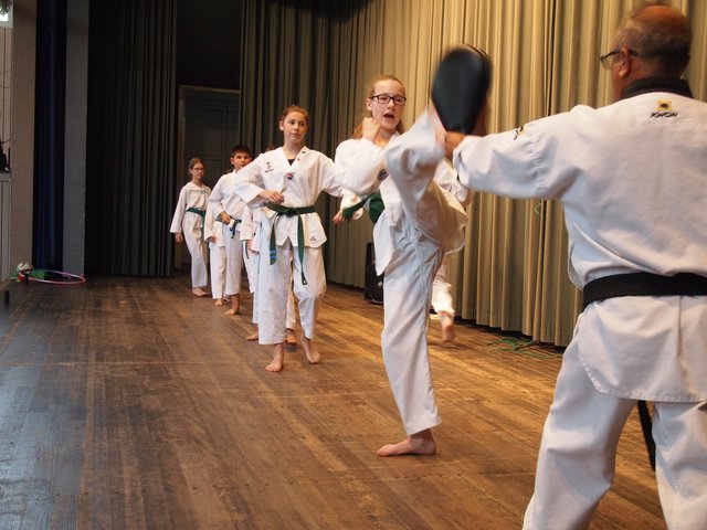 Die Taek-Won-Do-Gruppe zeigte ihre Kampfkunst
