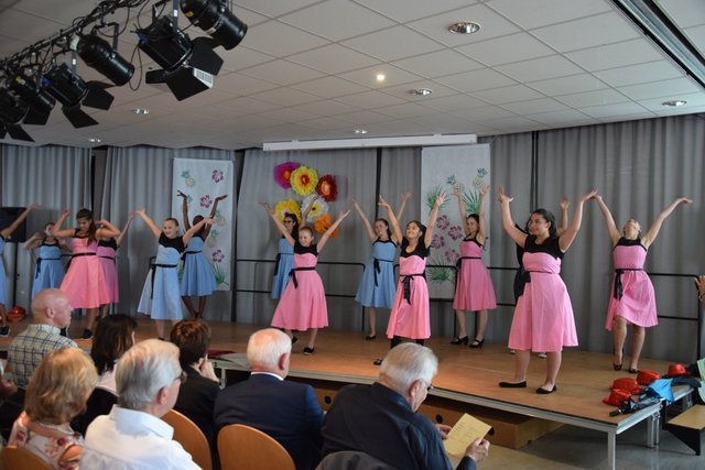 Tanzperformance: Zu einem Medley verschiedener Musiktitel zeigte die Tanz AG "Evolution of Dance". | Foto: ch