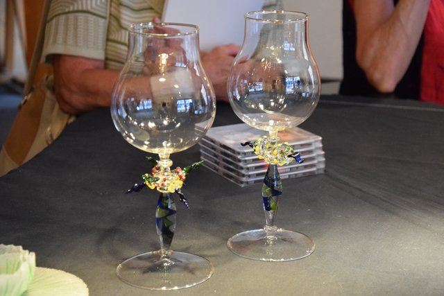 Venezianische Seele: Die verzierten Weinpokale von Kerstin Müllerperth sind gefragte Sammlerobjekte. | Foto: ch