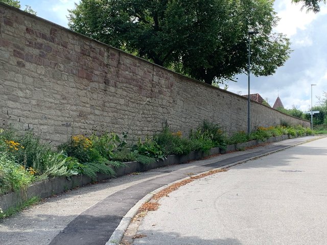 Die Dürrner Friedhofsmauer heute: Der Schaden wurde behoben, die Mauer wieder aufgebaut. | Foto: Gemeinde Ölbronn-Dürrn