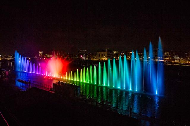 BUGA Wasserspiel. Foto: © Bundesgartenschau Heilbronn 2019 GmbH 
