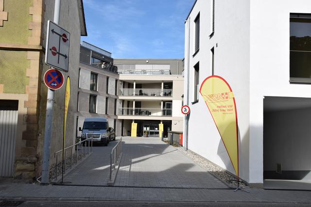 Einfahrt der Seniorenresidenz am Saalbach von der Straße Am Gottesackertor. | Foto: ch