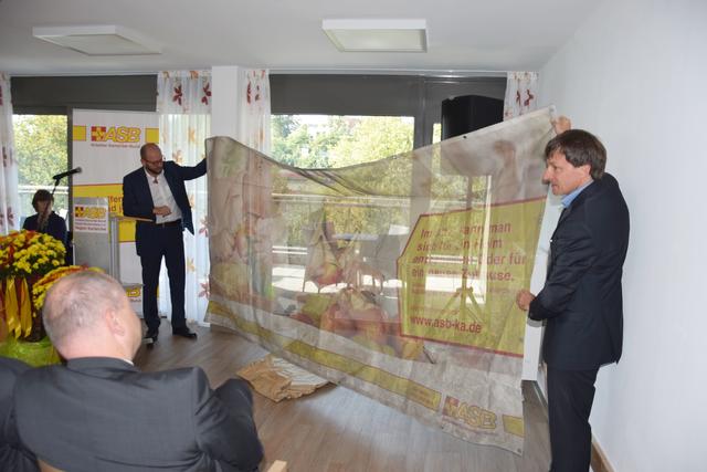 Relikt aus der Bauphase: Das alte Transparent soll aufbewahrt werden. | Foto: ch