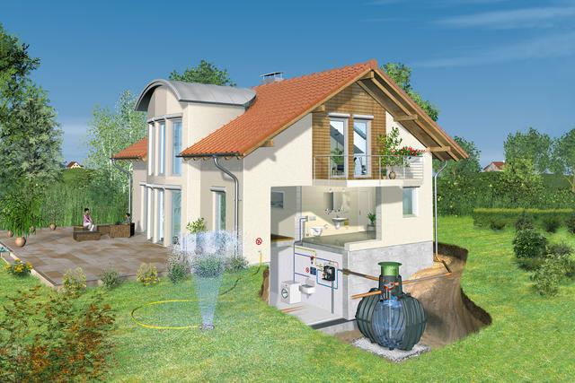 Moderne Regenwassernutzungsanlagen bringen Technikpakete für eine sichere Wasserqualität und eine reibungslose Versorgung der Verbraucher im Haus mit. Foto: djd/fbr/Otto Graf GmbH