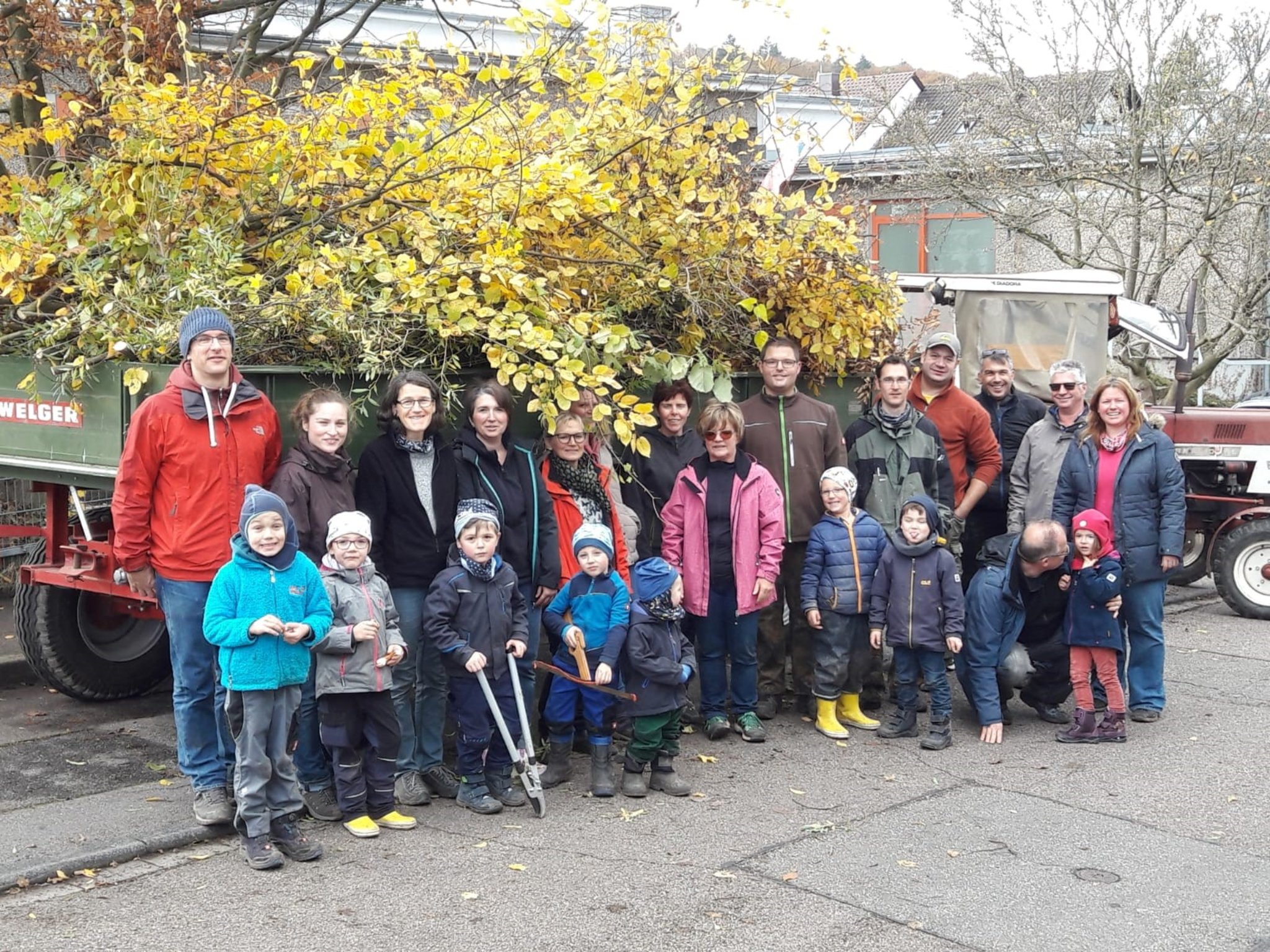 Kindergarten St. Josef Obergrombach Gartenanlage für Winter