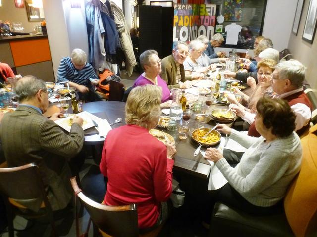 Gemeinsames Abendessn im Lokal