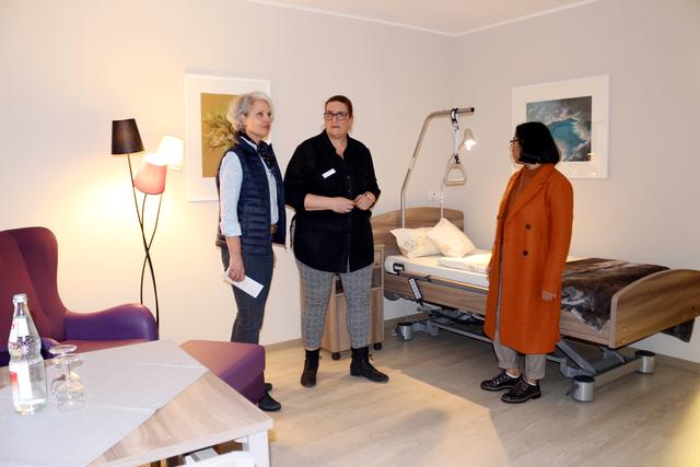 Das Hospizzimmer trägt den Namen „GiBH“, eine Abkürzung für „Geborgen im Brettener Hospiz“.