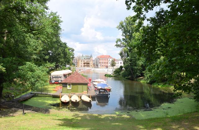 Romantisches Wroclaw: Blick auf den früheren Gondelhafen an der Oder. | Foto: ch