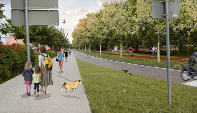 Die neue einspurige Wilhelmstraße in Bretten. | Foto: Stadt Bretten