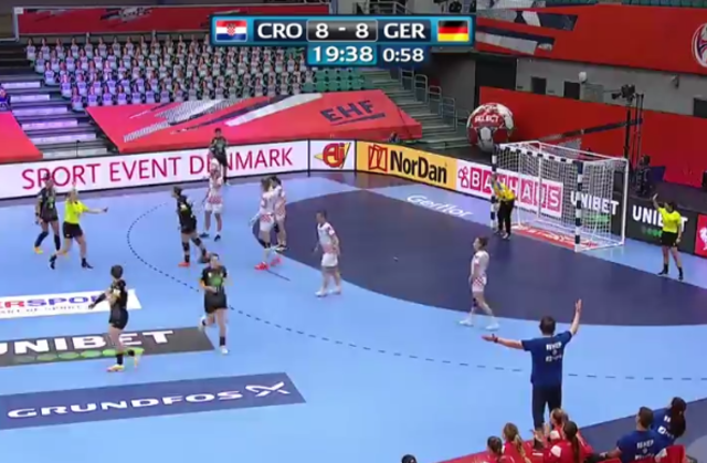 Spielszene Germany versus Croatia...
Copyright:ScreenShot Sportdeutschland.TV