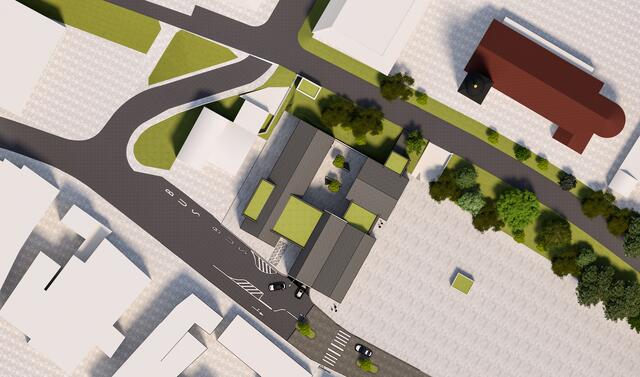 So soll das neue Dienstleistungszentrum auf der Sporgasse einmal aussehen. | Foto: architektur.büro.geiser.gmbh