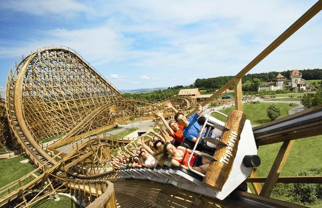 Holzachterbahn "Mammut" | Foto: Erlebnispark Tripsdrill