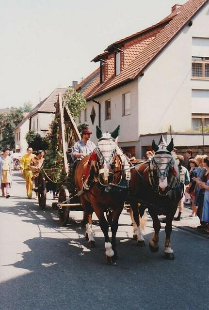 Festzugwagen mit Giebel des Dachstuhls | Foto: privat