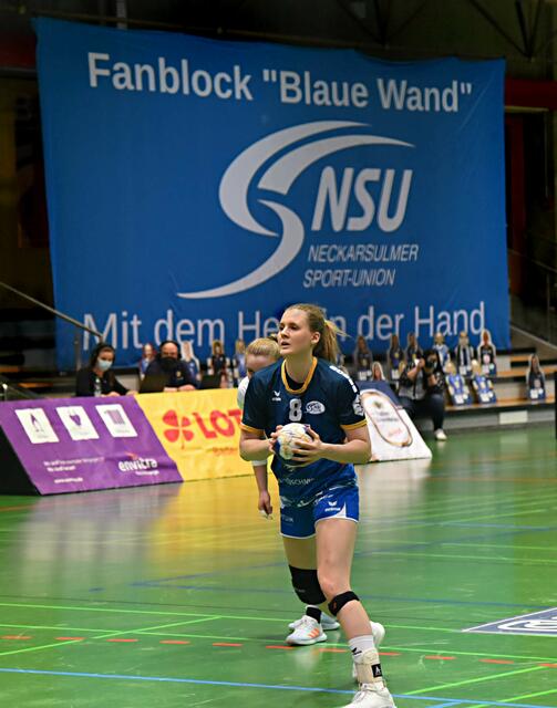 Chantal Wick (LA/RM), die schweizerische Nationalspielerin, die zum Aufsteiger BSV Zwickau wechselte.
FotoArchiv Merkel+Merkel