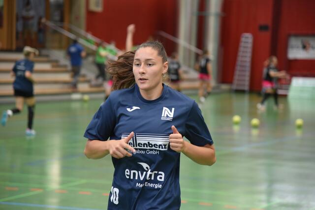 Kam von Metz Handball, Daphne Gautschi, DIE Nationalspielerin der Schweiz. Toller Transfer der Sport Union Neckarsulm.
FotoArchiv Merkel+Merkel