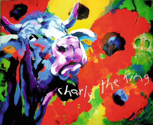 Malerin der Kühe. | Foto: C. Huber