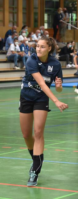 Daphne Gautschi wurde am Samstagabend fast nur offensiv eingesetzt...
FotoArchiv Merkel+Merkel