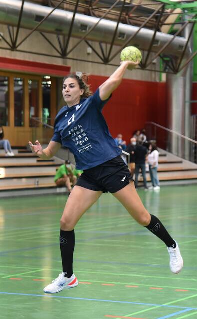 Hatte nicht immer Fortüne mit ihren Rückraum Schlagwürfen...
FotoArchiv Merkel+Merkel