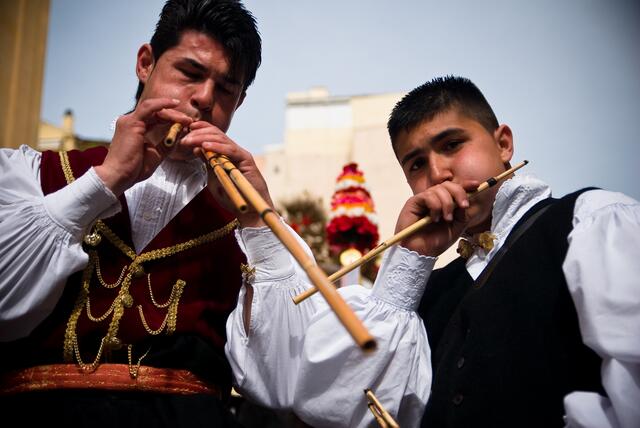"Launeddas", Blasinstrumente aus Schilfrohr  | Foto: Assessorato Turismo Sardegna