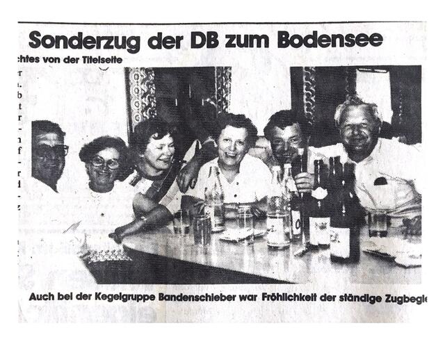 Auch bei der Kegelgruppe Bandenschieber war Fröhlichkeit der ständige Zugbegleiter. | Foto: Brettener Woche