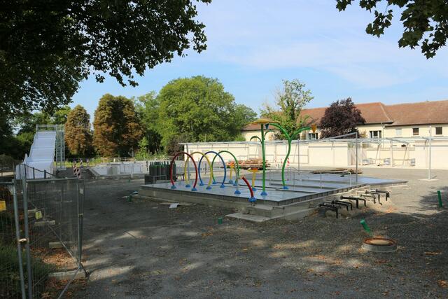 Ein Highlight für die Kinder ist der bunte Wasserspraypark. | Foto: kuna