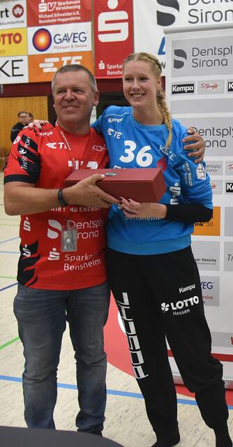 Playerin des Matches am 24.9.22 versus den BVB...Helen van Beurden, die 2018 von Skara HF (Schweden) zu den Flames stieß...
FotoArchiv Merkel+Merkel