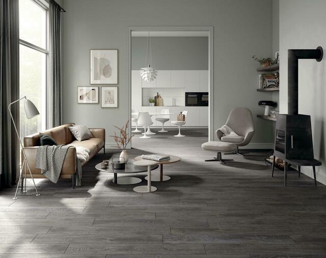 Durch die Wahl eines langlebigen, ökologisch verträglichen Materials wie der keramischen Fliese kann jeder Bauherr seinen C02-Fußbabdruck verbessern und zugleich Geld sparen. Foto: Deutsche Fliese/Steuler/akz-o | Foto: Deutsche Fliese/Steuler/akz-o