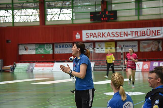 Ein Bild aus glücklicheren Tagen, als Tanja Logvin die SUN , damals noch NSU, in höhere Tabellengefilde trainierte...2020/21 ein formidabler 6. Platz nach Jahren des Abstiegskampfes, dann 21/22 ein siebter Platz mit zu dünnem Kader, dann die Installation des Sportlichen Leiters Gerhard Husers Mai 22 und diese Saison der Absturz auf den Relegationsplatz...Selbst der VfL Waiblingen scheint nach seinem ersten Sieg eine Gefahr...die kommenden Heimspiele gegen Halle und Waiblingen große Gefahren...Die Matches versus Bietigheim im Januar und Ende Februar, sowie das Auswärtsmatch am 18.2.23 könnten zu Debakeln ungeahnten Ausmaßes werden...
Text/FotoArchiv Merkel+Merkel