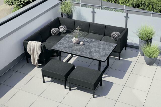 Schnell trocknende Schaumstoffe in den Sitz- und Rückenkissen und hochwertiger Outdoor-Stoff machen die Casual Dining-Serien absolut outdoortauglich. | Foto: Kettler/akz-o