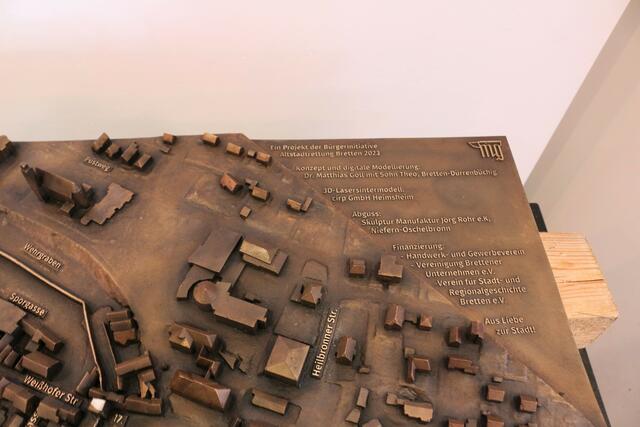 Das Bronzemodell der Brettener Altstadt | Foto: kuna