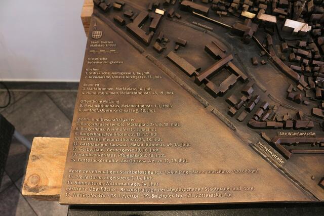 Das Bronzemodell der Brettener Altstadt | Foto: kuna