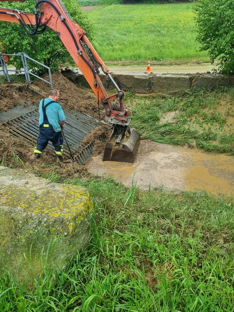 Überflutungen in Gondelsheim am vergangenen Sonntag | Foto: Rupp