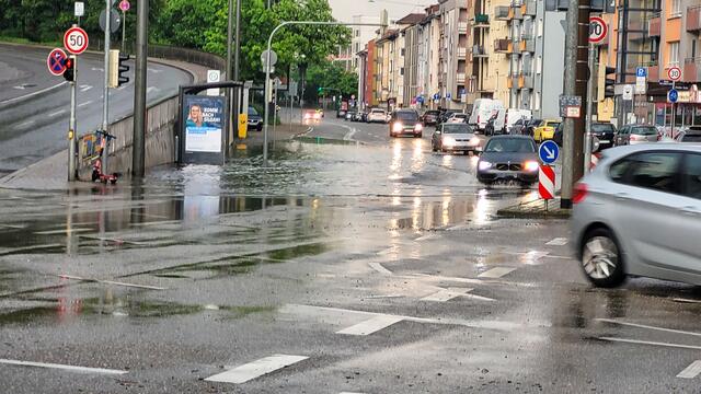 Ein schweres Unwetter ist am Montag, 22. Mai, über Pforzheim und Teilen des Enzkreises niedergegangen. | Foto: Gress / Einsatz-Report24