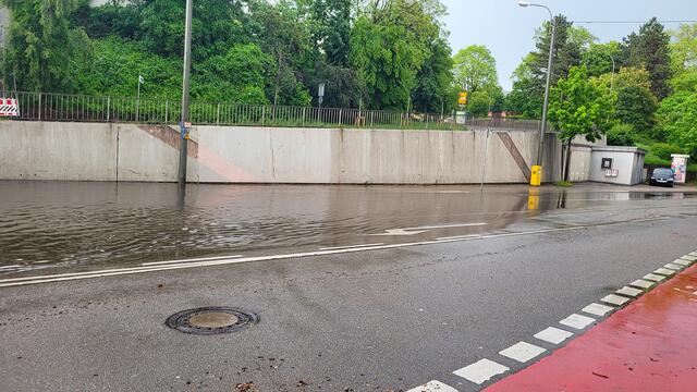 Ein schweres Unwetter ist am Montag, 22. Mai, über Pforzheim und Teilen des Enzkreises niedergegangen. | Foto: Gress / Einsatz-Report24