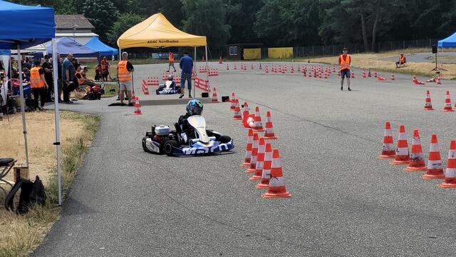 Max Gundelfinger am Start für den AC Bretten in Kronau. 