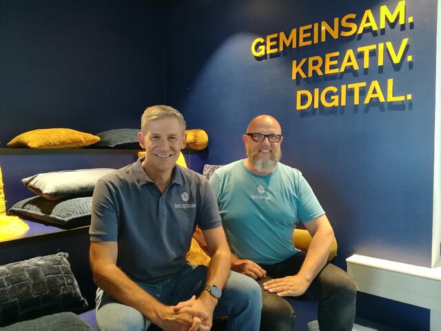 Geschäftsführer Jan Trense-Otto (links) und Creative Director Jürgen Scheible sind mit viel Begeisterung und Know-how bei der Sache.  | Foto: ger