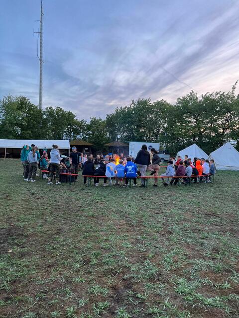 Zentraler Treffpunkt war das Lagerfeuer | Foto: KLJB Neibsheim