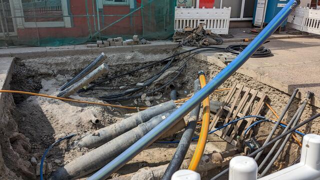 Einblicke in die Baustelle auf der Pforzheimer Straße