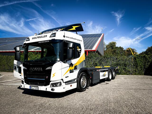 Der E-Truck ist der neueste Zuwachs der Wolfmüller-Gruppe. | Foto: Wolfmüller Firmengruppe